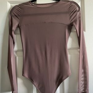 Mauve Abercombie & Fitch bodysuit